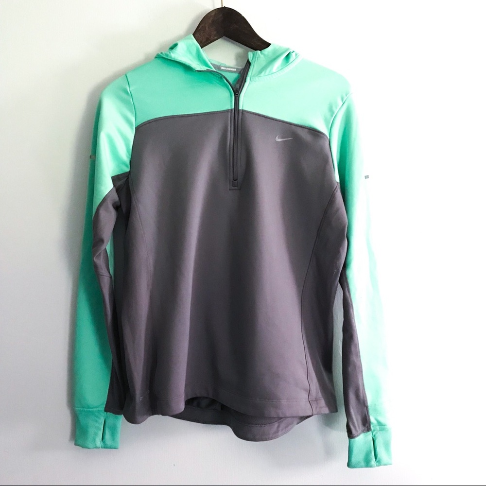 Nike Dri Fit 1/4 Zip Running Jacket / Hoodie